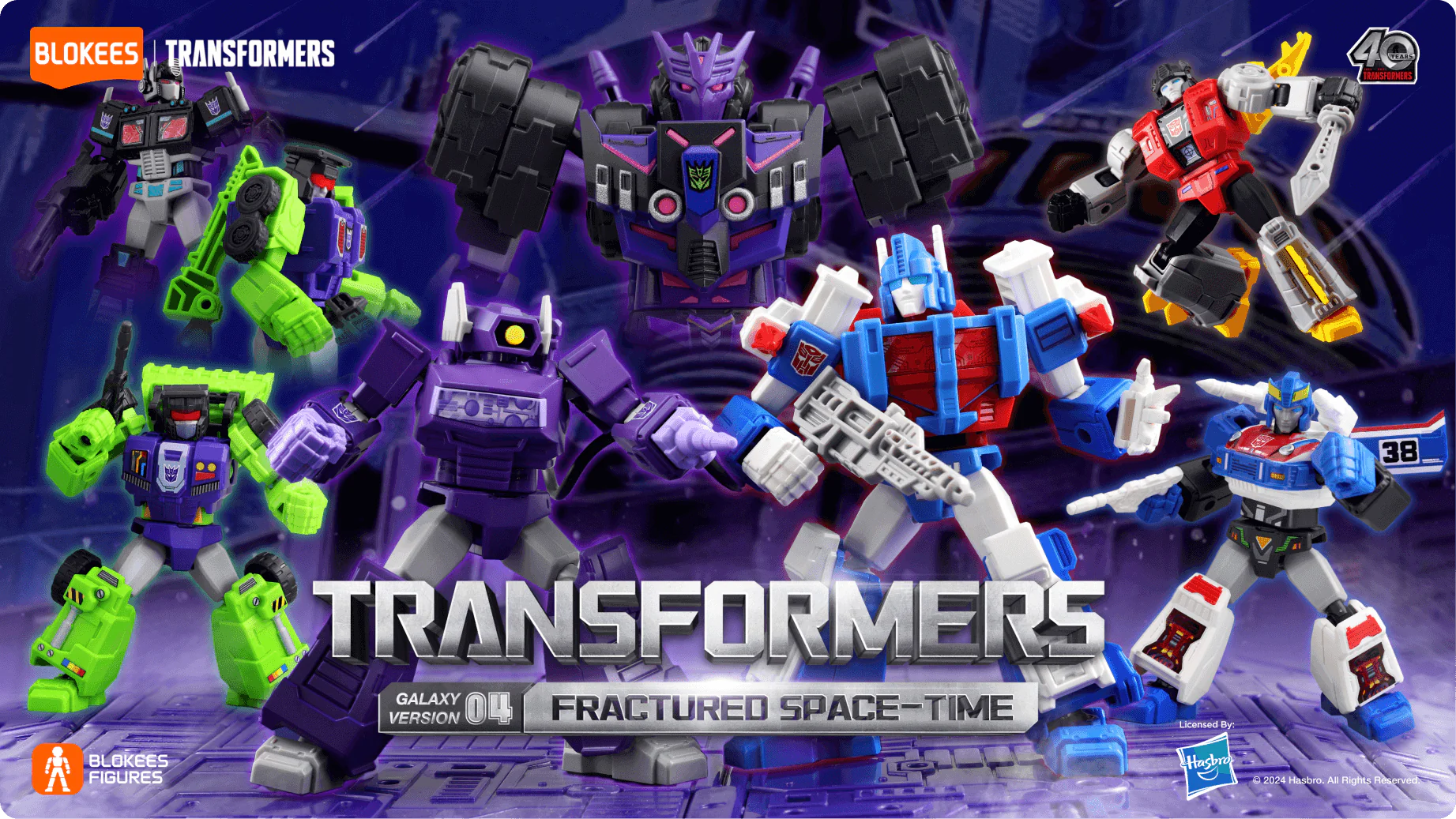 Blokees Figures BLIND| Transformers Galaxy Version 04 Fractured Space-Time