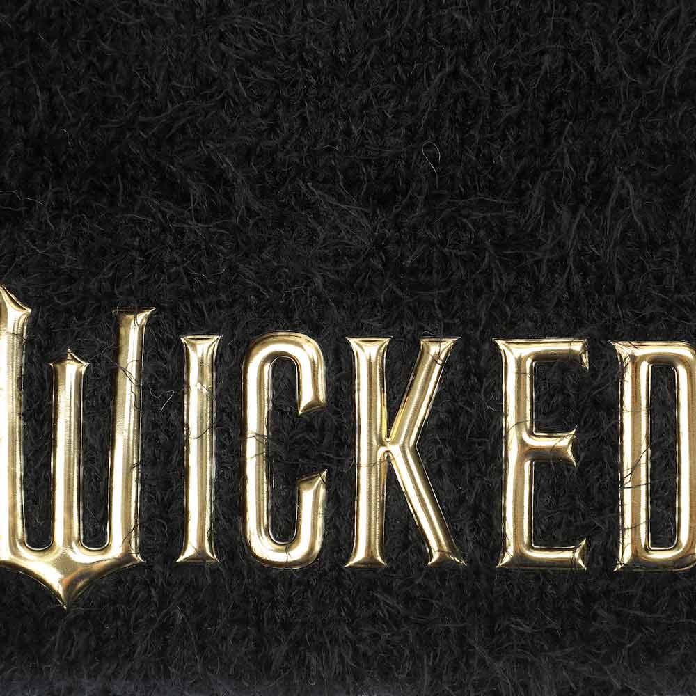 WICKED Movie Soft Fuzzy Cuff Beanie Black