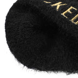 WICKED Movie Soft Fuzzy Cuff Beanie Black