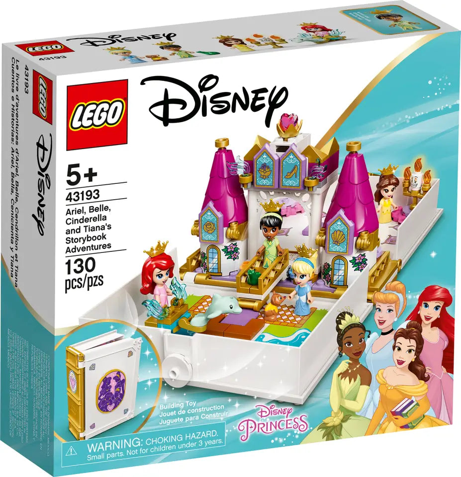 LEGO Disney Ariel, Belle, Cinderella and Tiana's Storybook Adventures (43193)