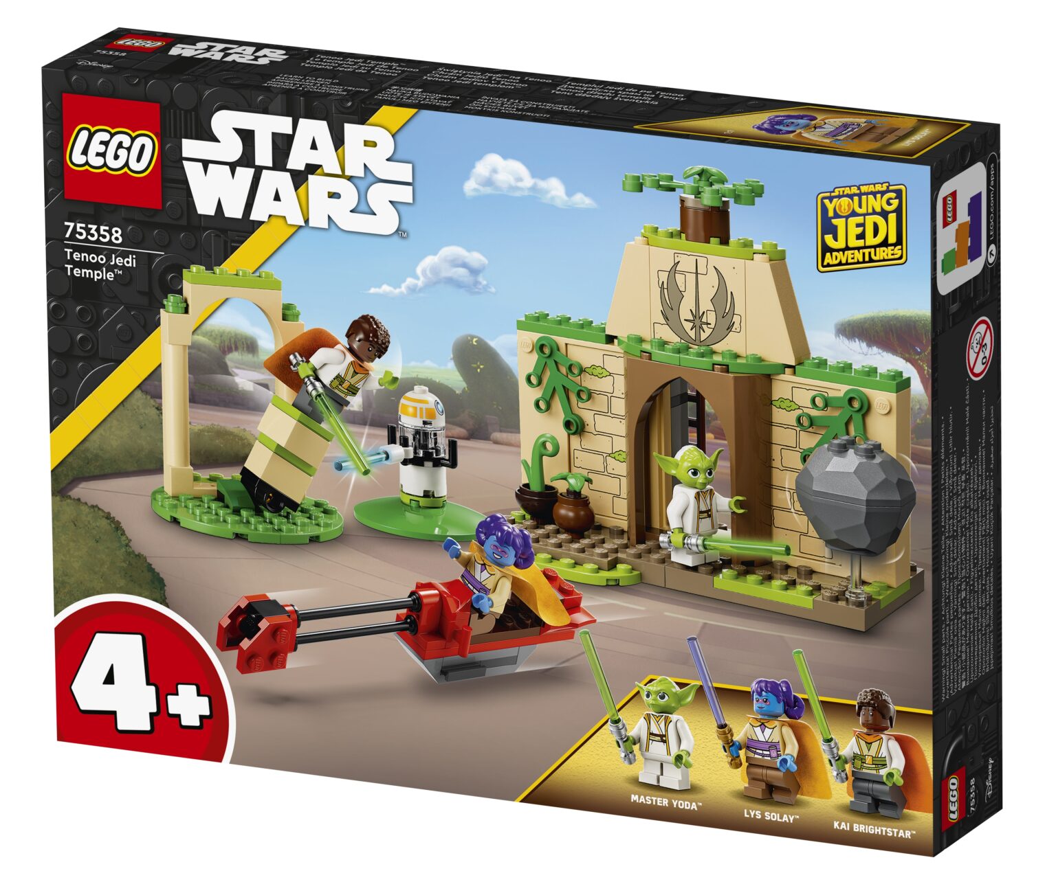 LEGO Star Wars Tenoo Jedi Temple 75358 Building Toy with Kai Brightstar and Yoda Figures