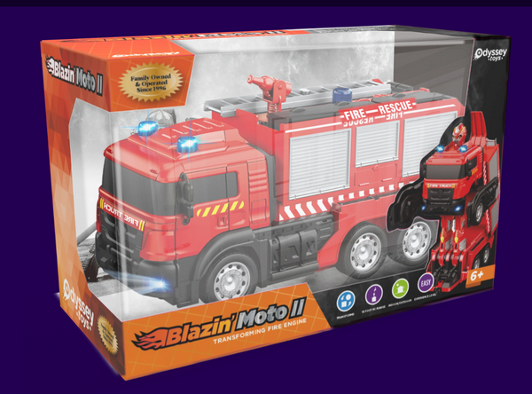 Blazin Moto Radio Controlled Transforming Fire Engine / Fire Truck