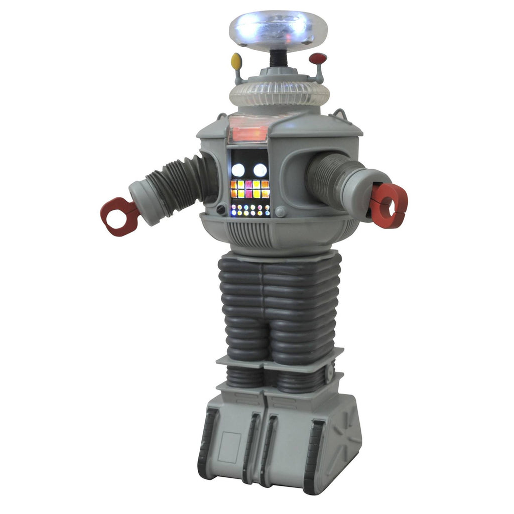 Diamond Select Toys "LOST IN SPACE" Electronic B-9 Robot ( Gray Version)