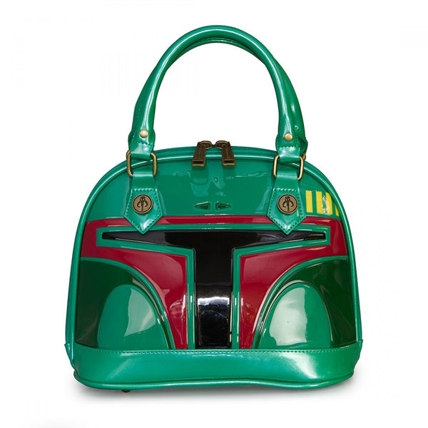 Loungefly Star Wars Boba Fett Backpack - Green Leaves Print Laptop Bag