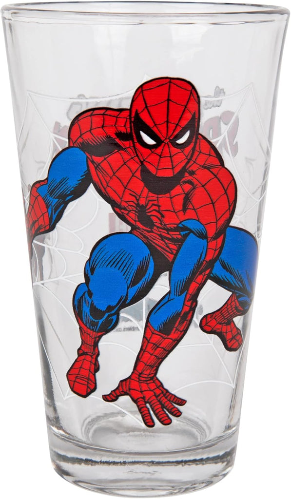 Marvel Comics Vintage Style Spider-Man Drinking Glass (ToonTumbler)
