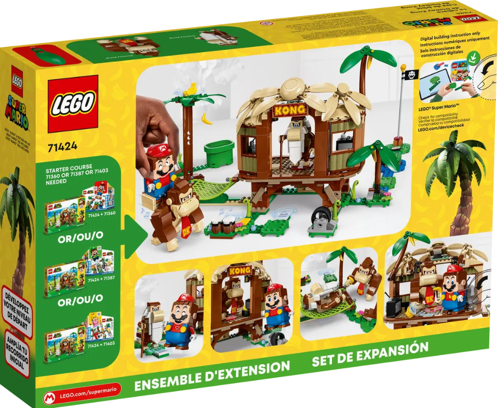 LEGO Super Mario DONKEY KONG Hut Expansion Set 71424 Building Kit