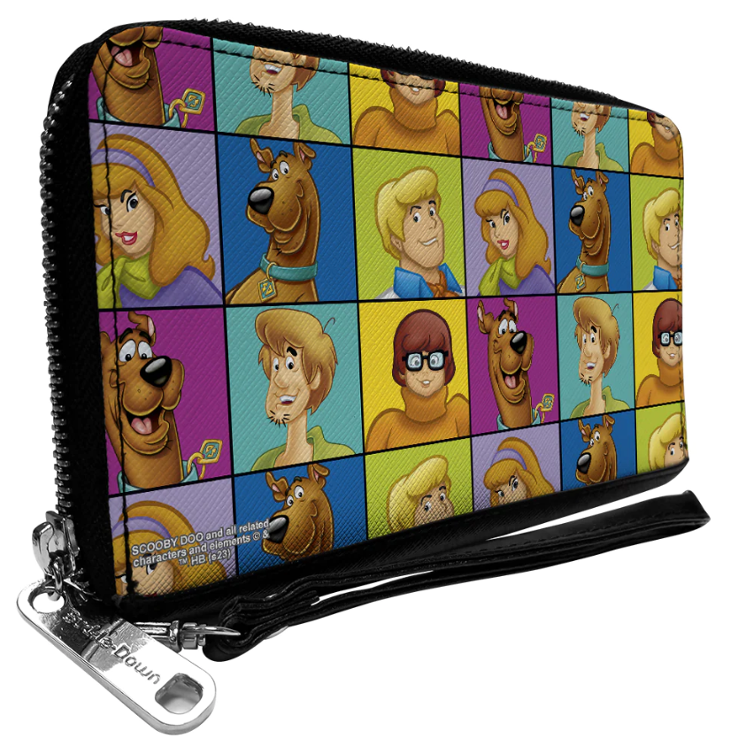 Scooby-Doo Character Five Character Pull Around Wallet