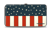 Wonder Woman Logo Hinged American Red White and Blue Wallet