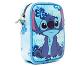 Disney Lilo & Stitch Crossbody Bag in Blue w/ Stitch Flowers