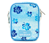 Disney Lilo & Stitch Crossbody Bag in Blue w/ Stitch Flowers