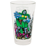 Marvel Comics Vintage Style Toon Tumbler Dr. Doom Pint Glass