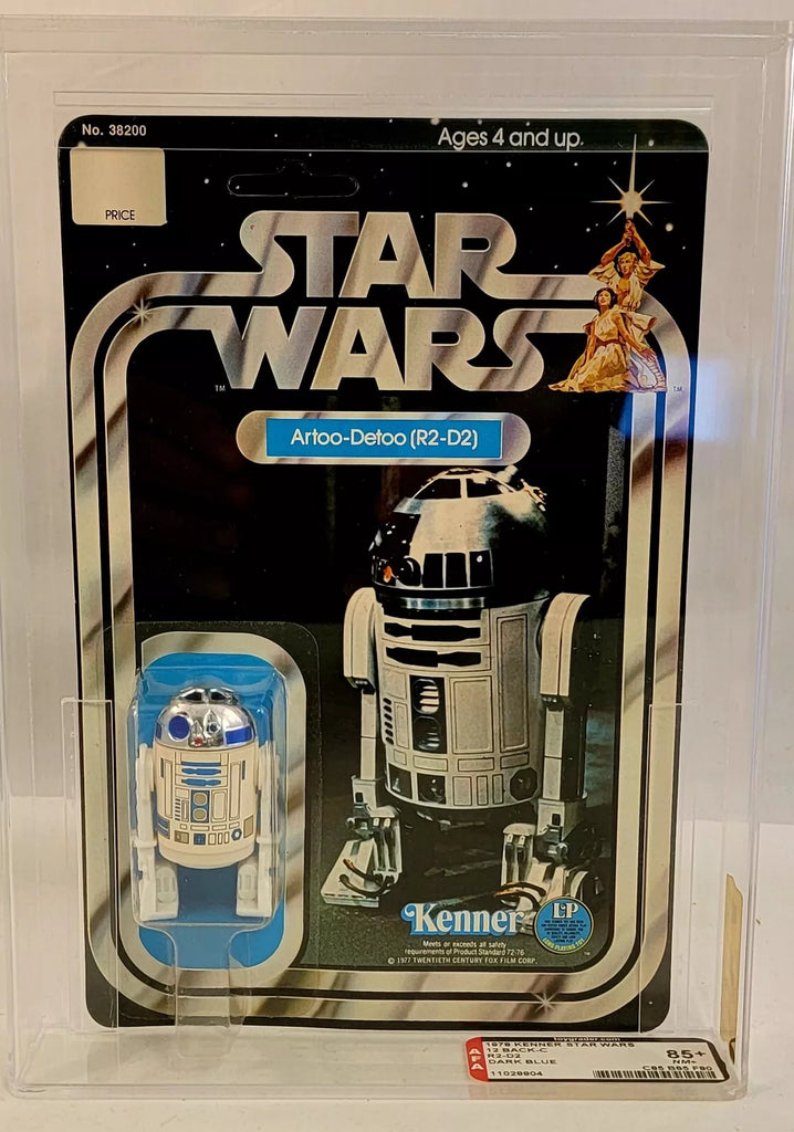 Vintage Star Wars R2-D2 Blue Dome AFA 85+