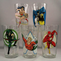 DC Comics Vintage Style Toon Tumbler Pint Glass