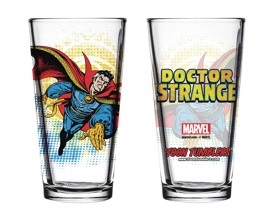 Marvel Comics Vintage Style Dr. Strange Drinking Glass (Toon Tumbler)