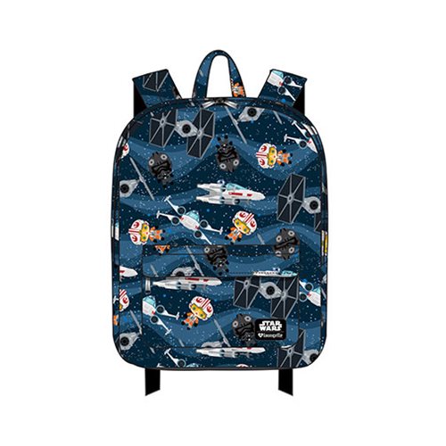 Star Wars Chibi Ships Print Nylon Backpack
