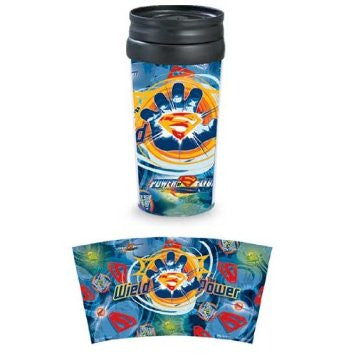 Monogram Superman "Wield The Power" Movie Travel Tumbler