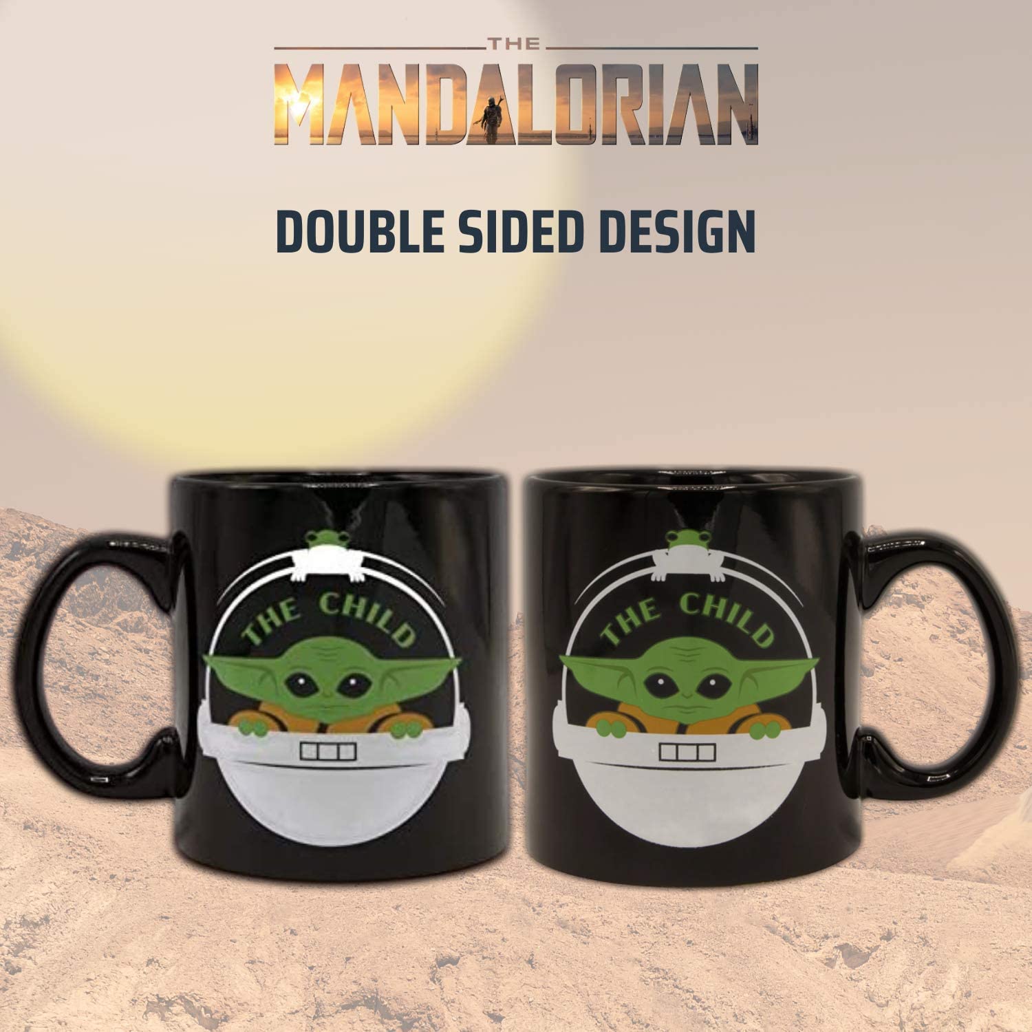 Baby Yoda Mandalorian Mug/ Disney The Child Silver Metallic Coffee Mug –  Jin Jin Junction