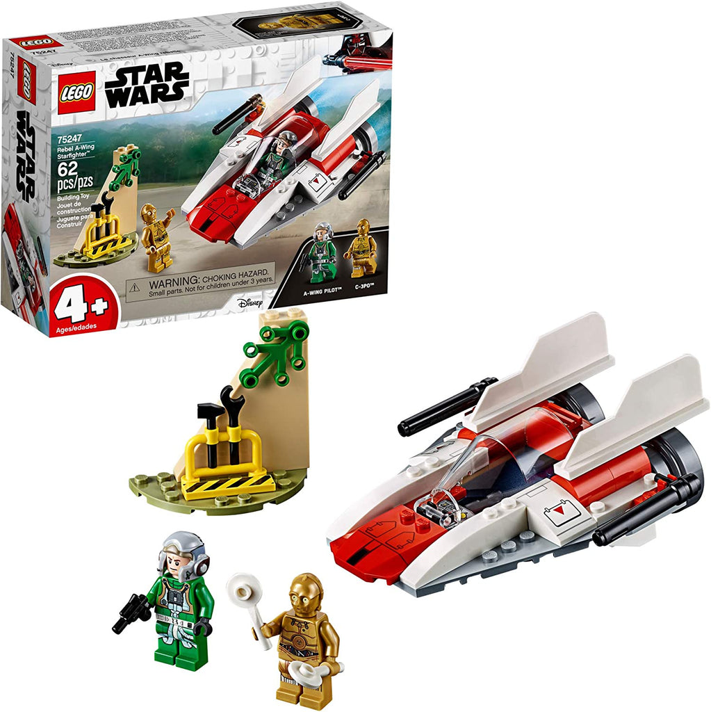 Lego Star Wars Rebel A Wing Starfighter Building Kit 75247 (62 Pieces)