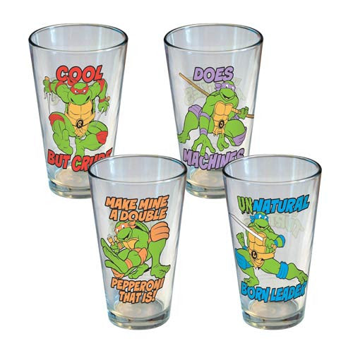 Teenage Mutant Ninja Turtles 16 oz. Pint Glass 4-Pack