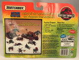 Vintage Jurassic Park The Lost World Matchbox Tracker/Trapper Hook Truck w/ Dieter Stark