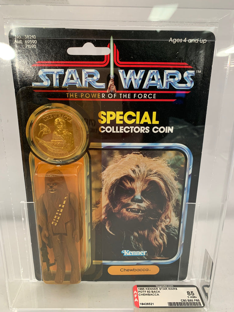 Vintage Star Wars POTF Chewbacca 92-Back AFA 85 MOC