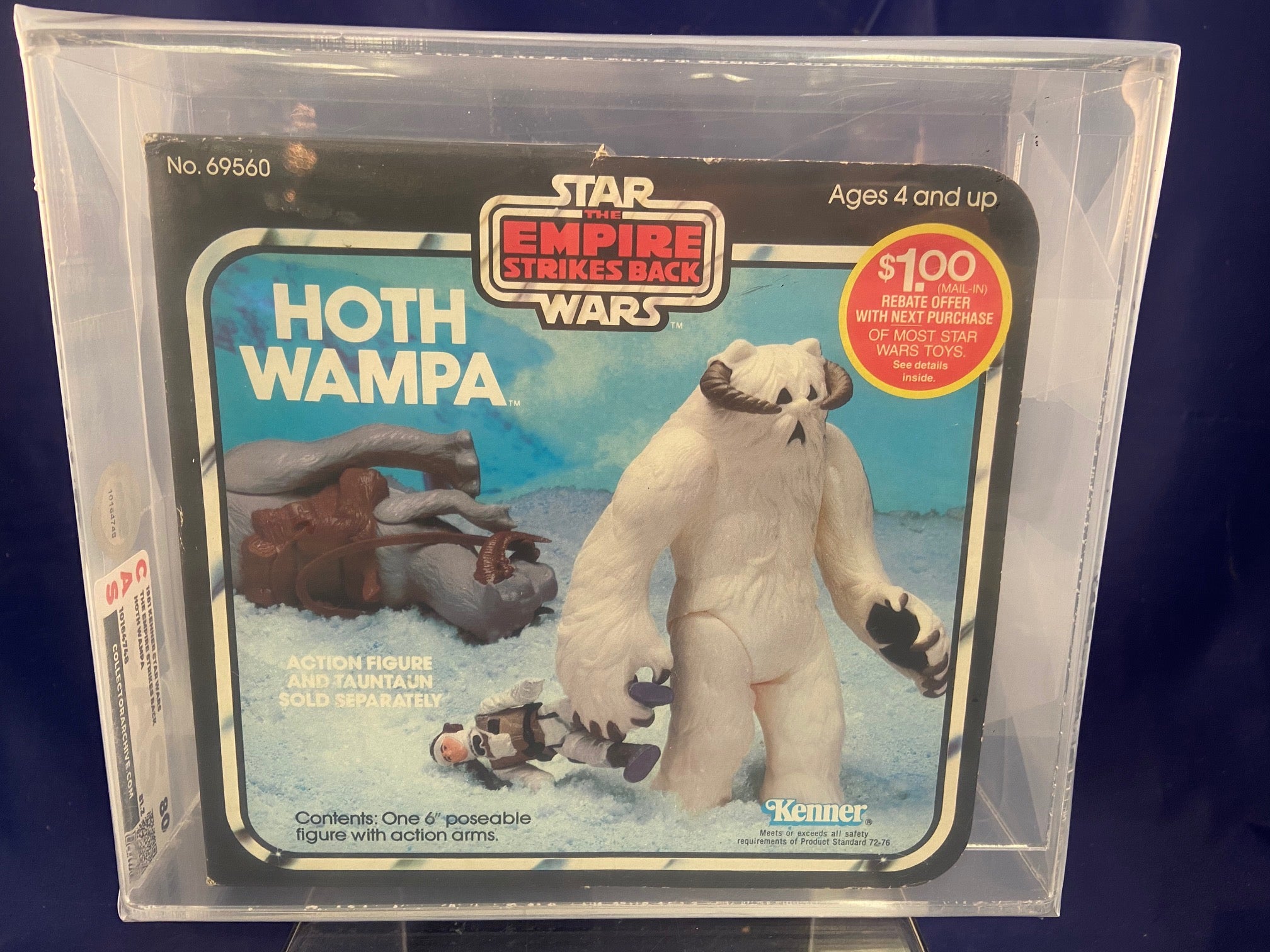 Vintage Kenner Star Wars Hoth Wampa Figure CAS 80 MIB