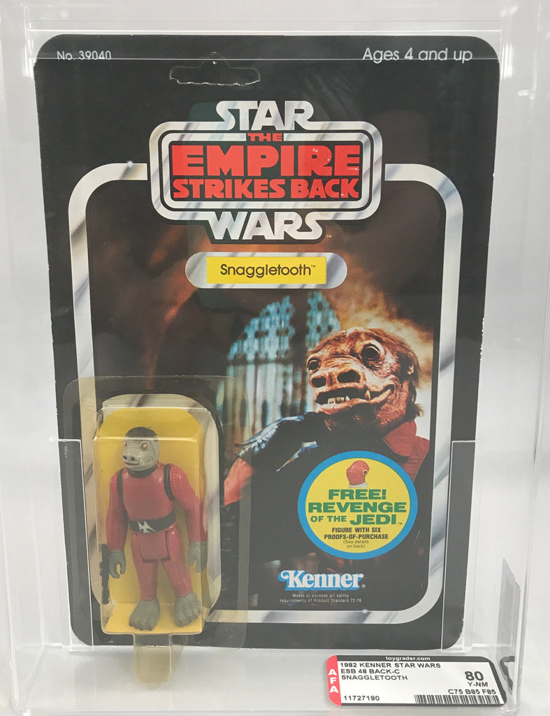 Vintage Star Wars ESB Snaggletooth 48-Back-C AFA 80 MOC