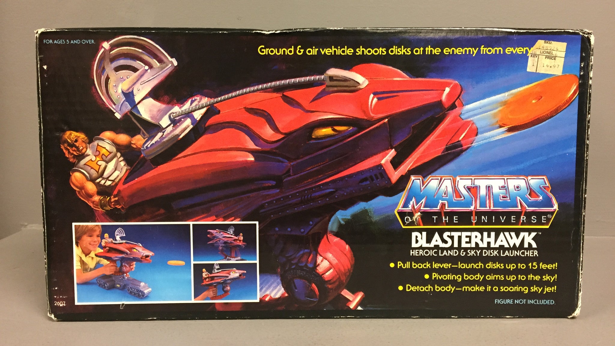 Vintage Mattel Masters of the Universe Blasterhawk in box