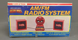 Vintage Marvel Spider-Man AM/FM Radio System MIB