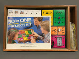 Vintage 50 in One Electronic and Magnetic Project Kit Board Game
