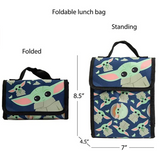 Star Wars Mandalorian Baby Yoda/The Child Kids Backpack Set, 16 inch, 5 Piece Value Set