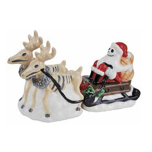 The Nightmare Before Christmas Jack Skellington and Reindeer Salt & Pepper Shakers