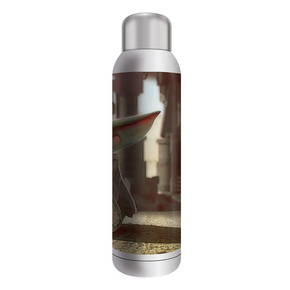 Zak Designs SW Mandalorian Baby Yoda - Borraccia In Polipropilene Con Zak Designs SW Mandalorian Baby Yoda - Borraccia In Polipropilene Con