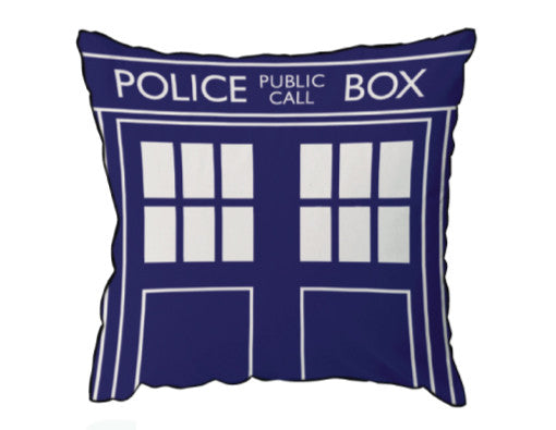 Doctor Who Tardis Pillow Square