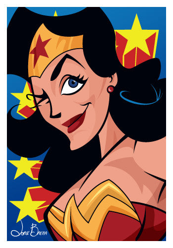 Wonder Woman Comic-Style Print 11" x 17"